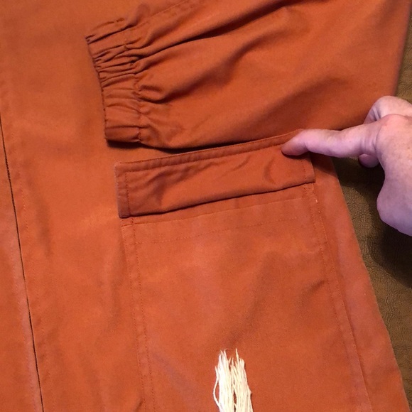 VTG Pumpkin Hooded INTUITIONS Full Zip Jacket - Picture 4 of 8